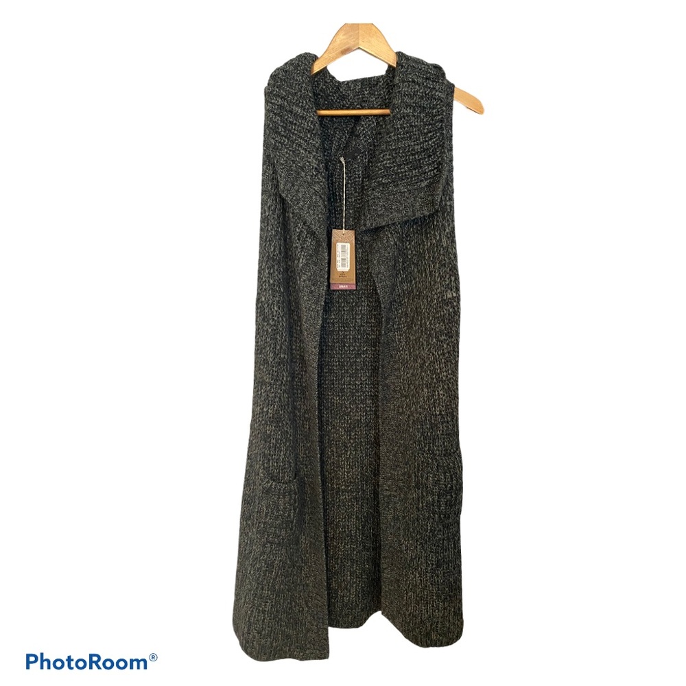 PrAna long open vest size xl
